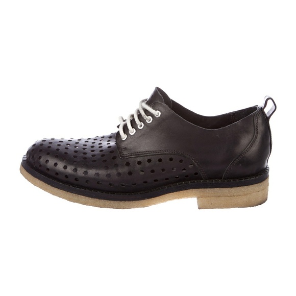 Rag & Bone Milo Crepe Honeycomb Perforated Oxfords - Picture 2 of 8